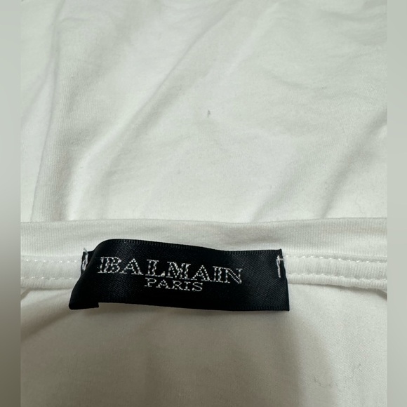 Balmain T-Shirt 100% Cotton Authentic - Picture 4 of 8